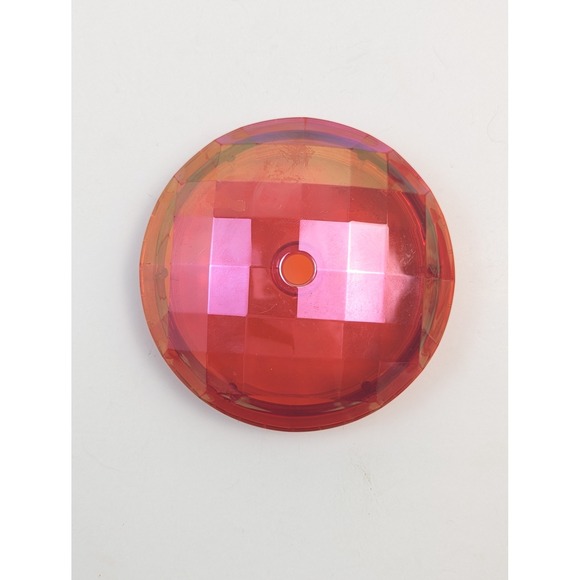 Starbucks Iridescent Coral Faceted Lid Tumbler 24‎ oz with Purple Straw - Picture 2 of 8